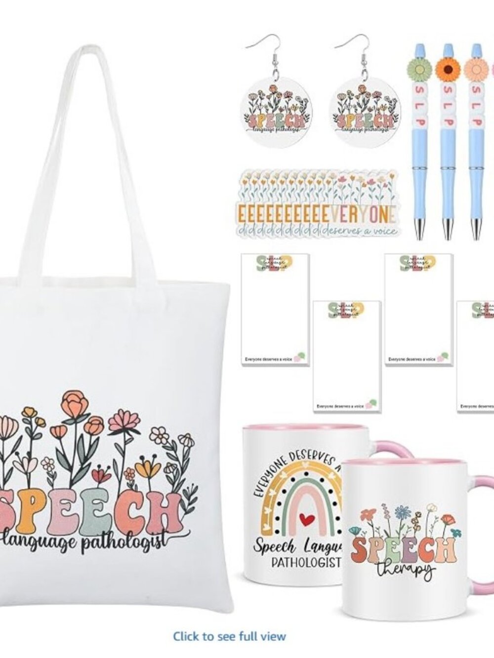 21 Pcs Speech Language Pathologist Gifts for Women SLP Appreciation Gifts Set